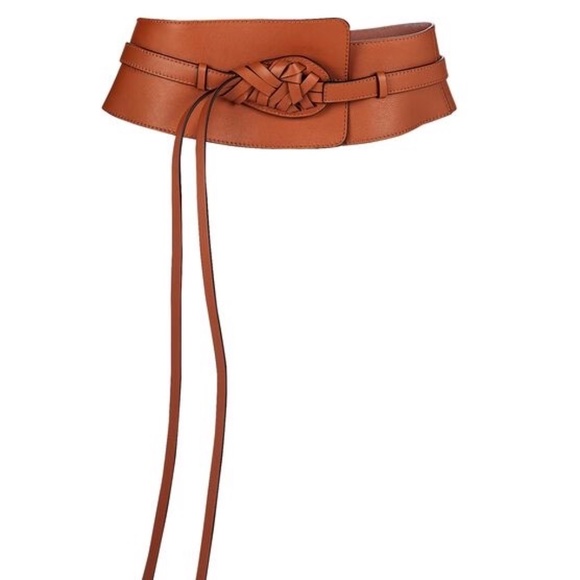 Ulla Johnson Paola Sierra Brown Leather Two In One Belt Size S-M or M-L main image 5
